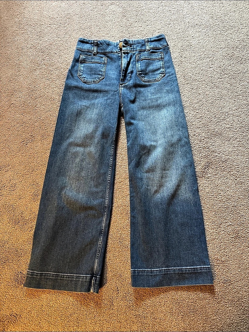 Maeve Wide Leg Jeans in Blue Size 26 the Colette